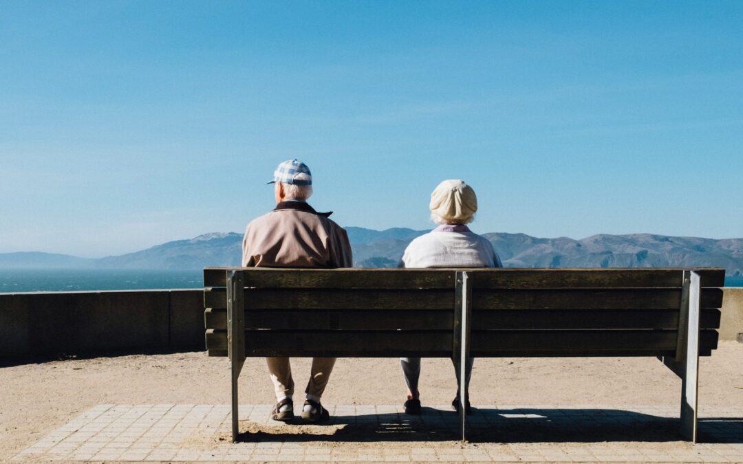 Couple on Bench Seperated